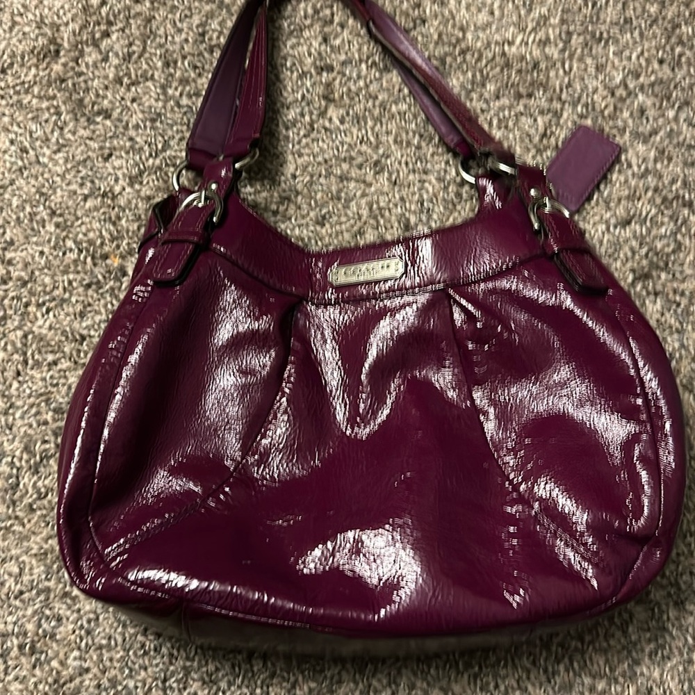 Coach Purple Satchel Bag